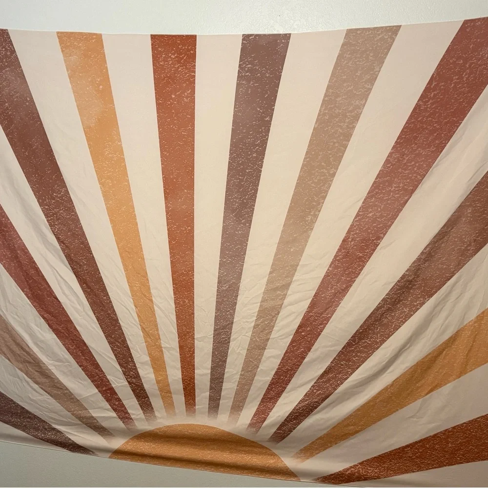 Sunburst Tapestry with Earthy Tones